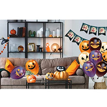 Load image into Gallery viewer, TEPILOS Halloween Decorations, 47PCS Halloween Balloons Arch Garland Kit with Black and Orange Latex Balloons Cake Toppers for Outdoor Indoor Halloween Party Decor
