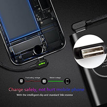 Load image into Gallery viewer, phone Charger cable,Lighting Coiled Cable 90 degrees,Spring Right Angle Charging Cable &amp; Data For Car or Travel, Compatible with phone 12 11 X XR/IOS, can be extended from 0.3m to 1.8m
