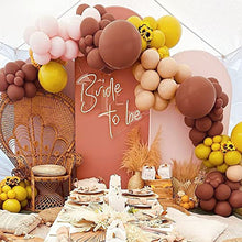 Load image into Gallery viewer, Captank Double Stuffed Yellow Blush Coffee Brown Balloon Arch Kit Nude Apricot Balloon Garland Reddish Brown Mustard Yellow Balloons For Birthday Anniversary Garden Dinner Bachelorette Decorations
