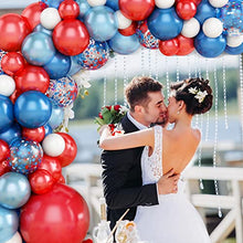 Load image into Gallery viewer, Balloons Arch Kit, 81PCS Blue White Balloon Garland Kit Red Ballons Confetti Balloons Decorations Set, Latex Balloons for Birthday Decoration Baby Shower Party Supplies Wedding Anniversary Decoration
