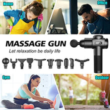Load image into Gallery viewer, TOLOCO Massage Gun, Upgrade Percussion Muscle Massage Gun for Athletes, Handheld Deep Tissue Massager (Black)
