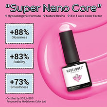 Load image into Gallery viewer, Modelones Gel Nail Polish, 6 Pink Cherry Colors Gel Polish Kit Nude Pink Glitter Spring Summer Nail Polish Gel Red Color Changing Gel Nail Soak Off DIY Nail Art 2022 Popular Mother's Day Gift Manicure
