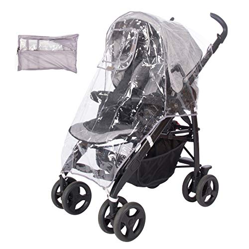 Safe Haven Universal Rain Cover For Buggy, Stroller Pram And Pushchairs With Bag, Thin, Flexible Eva Material, Odorless, For Rain, Wind And Snow