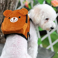 Load image into Gallery viewer, UEETEK Dog Backpack Saddlebag Adjustable Pet Harness Bag for Outdoor Travel Hiking Camping Training (Brown)
