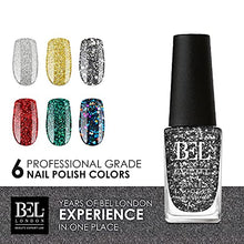 Load image into Gallery viewer, BL Razzle Dazzle Luxury 6 Pack Multi Glitter Nail Polish Set- The Queen Of Deluxe- The Perfect Set For The Perfect Stylish Manicure- A Professional Quality Quick Dry Set For True Connoisseurs
