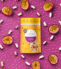 Load image into Gallery viewer, Nourish Organic Passionfruit Coconut Macaroons, Vegetarian, Gluten Free, Dairy Free, Keto Snacks, 110g Pack
