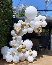 Load image into Gallery viewer, MUAEEOK White Balloons 84 pcs White Balloons Garland Arch Kit 5 inch +12 inch +18 inch Pastel White Balloons Happy Birthday Balloons Baby Shower Decorations Wedding Balloons (Pastel White)

