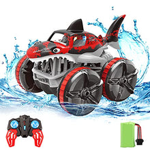 Load image into Gallery viewer, Baztoy Remote Control Crawler Car, Kids Toys Waterproof RC Truck Rechargeable 4WD Off Road Radio Controlled Model Vehicle Cool Gadget Gift for Boys Girls Teenager Children Indoor Outdoor Garden Game
