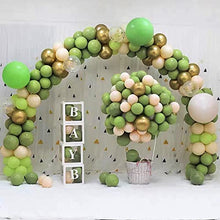 Load image into Gallery viewer, Party Balloons Arch Kit Green Birthday Decoration Party Balloons Garland Latex Confetti Gold ballon for Women Lady Birthday Wedding Decoration
