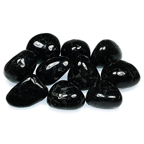 CrystalAge Black Tourmaline Tumble Stone (20-25mm) - Pack of 5