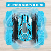 Load image into Gallery viewer, Remote Control Car, 4WD Rc Stunt Car Toys, 360°Flips Double Sided Rotating Vehicles with Sharp Headlights, 2.4GHz Music Christmas Car Toy for 6 7 8 9 10 Years Old Boys
