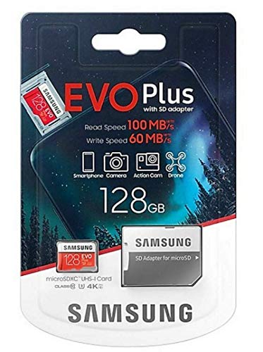 Samsung Plus 128GB micro SD SDXC Class 10 U3 memory card 100MB/S 4K Ultra HD MB-MC128HA/EU