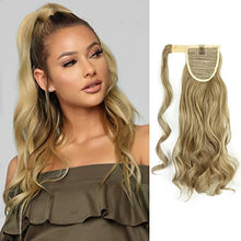 Load image into Gallery viewer, Ponytail Extensions Wrap Around Ponytail Hair Extension for Women 18&quot; Curly Wavy Ponytail Extension Synthetic Clip in Ponytail Hairpiece
