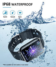 Load image into Gallery viewer, ANCwear Smart Watch, 1.69" Touch Screen Running Watch with Pedometer, Blood Pressure and Heart Rate Monitor, IP68 Waterproof Smartwatch for Men Women Ladies, Compatible Android iPhone Smartphone
