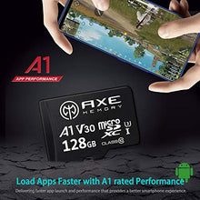 Load image into Gallery viewer, AXE MEMORY 128GB microSDXC Memory Card + SD Adapter with A1 App Performance, V30, UHS-I U3, 4K

