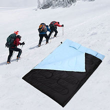 Load image into Gallery viewer, TOMSHOO Warm Double Sleeping Bag 86&quot;x60&quot; Double Thermal Thick Sleeping Bag 2 Person Outdoor Camping Hiking Thick Sleeping Bag with 2 Pillows for Winter and Spring
