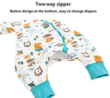 Load image into Gallery viewer, Chilsuessy Baby Sleeping Bag with Feet 2.5 Tog Winter Sleeping Sack with Removable Sleeves Anti Kick Infant Toddler Wearable Blanket for Boys and Girls, Forest Animals/2.5 Tog, 80/2-3 Years
