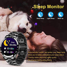Load image into Gallery viewer, LIGE Smart Watch for Men, Bluetooth Calls Voice Chat Fitness Tracker with Blood Pressure Heart Rate Sleep Monitor,1.3" Full Touch Screen Activity Trackers IP67 Waterproof Pedometer for iOS Android
