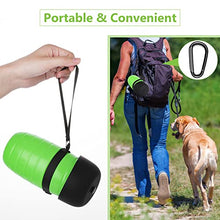 Load image into Gallery viewer, pecute Dog Water Bottle 500ml, Portable Puppy Drinking Bottles Leak Proof Pet Travel Bottle, Lightweight Water Dispenser Bowl for Outdoor Walks Trips Hikes Travels(Green)
