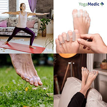 Load image into Gallery viewer, YogaMedic® Toe Separators for Overlapping Toes [6Pcs] to Relax Toes, Improved Gel Silicone, 0% BPA, One-Size, Spreader
