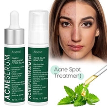 Load image into Gallery viewer, Acne Treatment, GIMGO Acne Scar Removal Serum, Spot Treatment, Cystic Acne Serum for Reduction in Spots,Pimple,Pore Minimizer, Acne Treatment Serum for All Skin of Teen&amp;Women&amp;Men,30ml+30ml (2oz)
