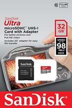 Load image into Gallery viewer, SanDisk Ultra 32GB microSDHC Memory Card + SD Adapter with A1 App Performance up to 98MB/s, Class 10, U1
