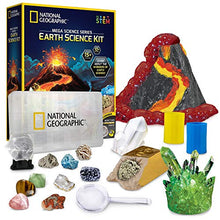 Load image into Gallery viewer, National Geographic Earth Science Kit - Over 15 Science Experiments &amp; STEM Activities for Kids, Includes Crystal Growing Kit, Volcano Science Kit
