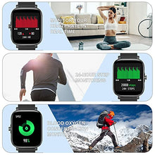 Load image into Gallery viewer, Smart Watch, Dbasne Fitness Tracker 1.69" Touch Screen Fitness Watch with Heart Rate Sleep Monitor, 8 Sports Modes IP68 Waterproof Smartwatch for Men Women Sleep Sport Activity Tracker for iOS Android
