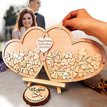 Load image into Gallery viewer, Neamon Guest book Wedding Personalized Wedding Decoration Wood Guestbook Party Dropbox
