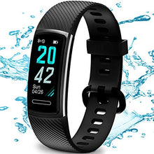 Load image into Gallery viewer, TEMINICE High-End Fitness Trackers HR, Activity Trackers Health Exercise Watch with Heart Rate and Sleep Monitor, Smart Band Calorie Counter, Step Counter, Pedometer Walking for Men &amp; Women (Black)
