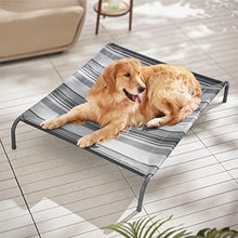 Load image into Gallery viewer, Lesure Raised Dog Bed Large - Elevated Cooling Dog Bed With Waterproof Mesh for Outdoor and Garden, Chew Resistant Portable Dog Cot for Travel and Camping, Grey, 109x89x20cm
