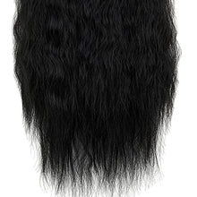 Load image into Gallery viewer, Long Curly Drawstring Ponytail Wig For Women 22 inch Clip in Wavy Natural Ponytail Extension for Womens Wrap Around Pony Tail (Dark Black-1b#)
