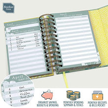 Load image into Gallery viewer, Boxclever Press Budget Planner. Compact Budget Book to Manage Personal Finance. Undated Budget Planner Organizer with Expense &amp; Bill Trackers. Personal Accounts Book with Pockets - 18 x 11.5 cm
