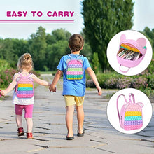 Load image into Gallery viewer, Ainiv Fidget Shoulder Bag, 2 in1 Silicone Push Bubble Bag, Fidget Sensory Toy Bag, Fashion Creative Poppet Fidget HandBag, Stress Relief and Anti-Anxiety Toy for Girls Boys Adults, Pink
