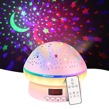 Load image into Gallery viewer, Girls Toys for 2-8 Year Old Kids, Timer Rotation Star Projector Night Light for Kids Age 3-8, Girls Gifts for 2-9 Year Old Kids, Birthday Gifts for Girls Xmas Stocking Fillers for Kids Age 4-9

