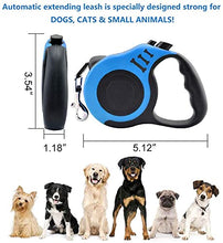 Load image into Gallery viewer, Gbivbe Retractable Dog Lead for Heavy Duty Leash Up to 40KG For Small and Medium dogs and cats 5M/16.5ft 360° Tangle-Free Retractable Dog Leash with Poop Bag Hold
