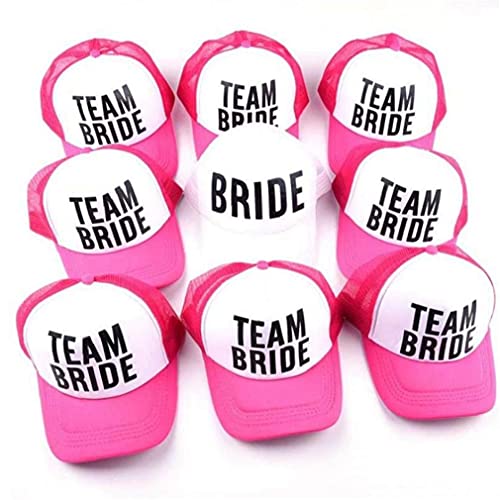 Ruluti 1pcs Bride Cap Baseball Net Cap Hen Bachelorette Party Wedding Bride Shower Mariage