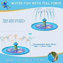 Load image into Gallery viewer, VATOS Updated Splash Play Mat Water Sprinkler for Kids - 67" Anti-Slip Sprinkler Pad with UFO Design Outdoor Water Toys for Toddlers Age 2+ Girls &amp; Boys Toddler Toys for Summer Garden Beach Backyard
