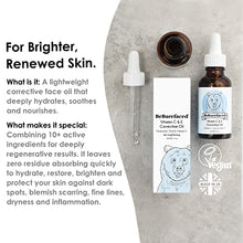 Load image into Gallery viewer, BeBarefaced Vitamin C &amp; E Face Oil Face Serum Moisturiser - Face Care Facial Oil Vitamin E Oil Skincare with Hyaluronic Acid, Rosehip Oil and Grapeseed Oil - Anti Aging Skin Brightening Collagen Serum
