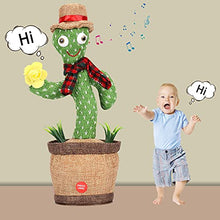 Load image into Gallery viewer, seOSTO Singing Dancing Cactus Repeat What You Say, Talking Cactus Toy Plush for Home Decoration, Children Playing, 1PC
