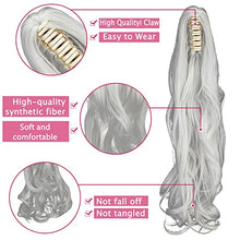 Load image into Gallery viewer, Ponytail Extension 18&quot; Clip in Claw Long Wavy Ponytail Hair Extensions Jaw Pony Tails Clip on Hairpiece for Women
