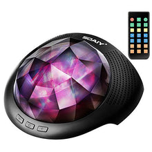 Load image into Gallery viewer, SOAIY Aurora Night Light Projector, Mood Lights &amp; Soothing Sleep Sound Machine with Remote Control, Bluetooth Speaker, Timer for Adults, Kids, Black
