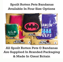 Load image into Gallery viewer, Spoilt Rotten Pets Blue S3 I Love My Dog Dad Dog Bandana, For A Furry Daddy Or A Proud Dog Dad (S3 Medium Dogs, Labs, Staffies &amp; Springers)
