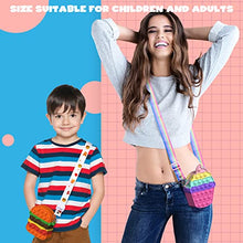 Load image into Gallery viewer, Pop Push It Bag, YOINGO Poppet Fidget Bag Toy Purse, 2 in 1 Popit Bag Handbags with Adjustable Shoulder Strap Length, Anti Stress Silicone Push Bubble Messenger Bag for Girls Kids Adults(Ice Cream)
