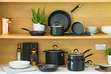 Load image into Gallery viewer, Circulon 83795 - Momentum - Hard Anodised Stock Pot With Lid - Total Non Stick - Induction Suitable - 24 cm, Black
