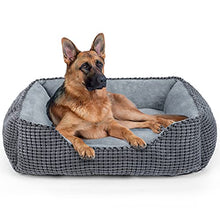 Load image into Gallery viewer, JOEJOY XL Dog Bed Large Washable Grey Pet Bed , Sraised Hund Dog Bed Or Cats Super Soft Comfy Wool Fleece PP Cotton Made Into A Hund Dog Beds For Labradors
