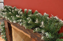 Load image into Gallery viewer, Premier 270cm (9ft) x 25cm Snow Tipped Green Christmas Garland Decoration
