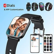 Load image into Gallery viewer, Smart Watch, 1.69" Touch Screen Smartwatch Fitness Digital Watch with Heart Rate Sleep Monitor IP68 Waterproof Activity Trackers 24 Sport Modes Tracker Watch for Men Women Pedometer, black and Khaki

