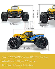 Load image into Gallery viewer, Remote Control Car 1/16 RC Cars 50km/h Off Road RC Cars for Adults, 4WD High Speed Monster Truck, Radio Controlled Car Race Buggy Car for Children and Boys - Yellow 162
