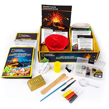 Load image into Gallery viewer, National Geographic Earth Science Kit - Over 15 Science Experiments &amp; STEM Activities for Kids, Includes Crystal Growing Kit, Volcano Science Kit
